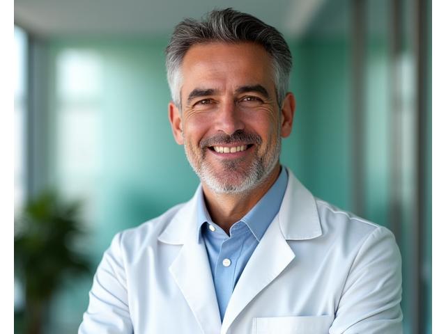 Retrato profissional do Dr. João Silva, um endocrinologista experiente e atencioso.