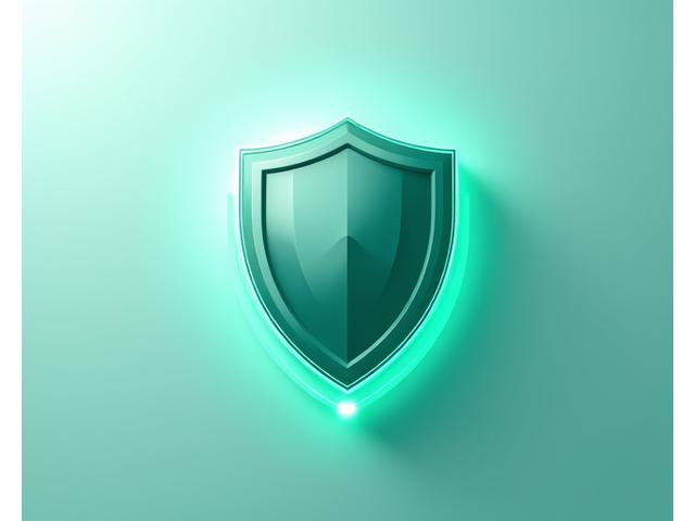 Um escudo digital elegante simbolizando proteção de dados, com a marca Vitalis Foco integrada, em um fundo claro com elementos gráficos de segurança.