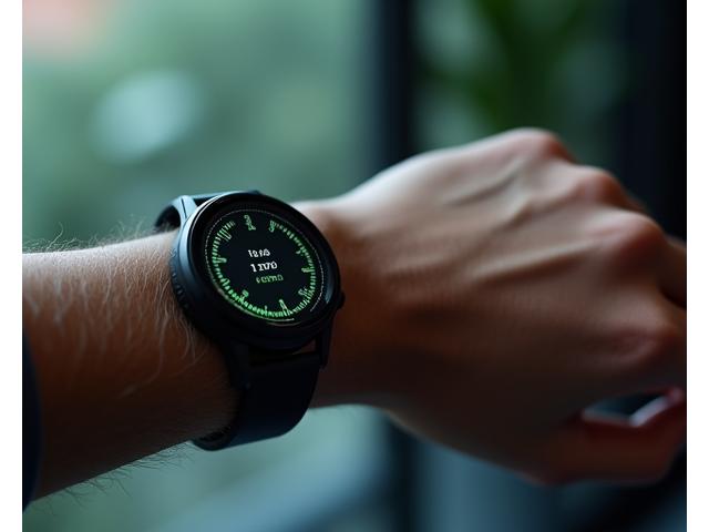 Homem usando smart ring para monitoramento de sono