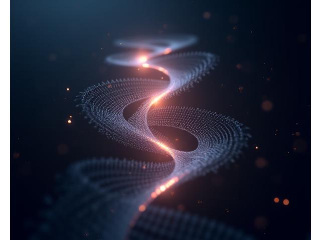 Ilustração de estrutura molecular com toque futurista, simbolizando otimização hormonal